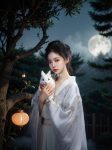 白易子教主银丝旗袍：光影美图的分享(白易子老师)